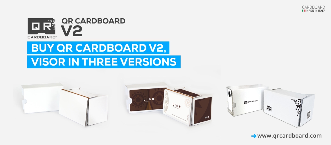 ACQUISTA QR CARDBOARD V2, IL VISORE IN TRE VERSIONI