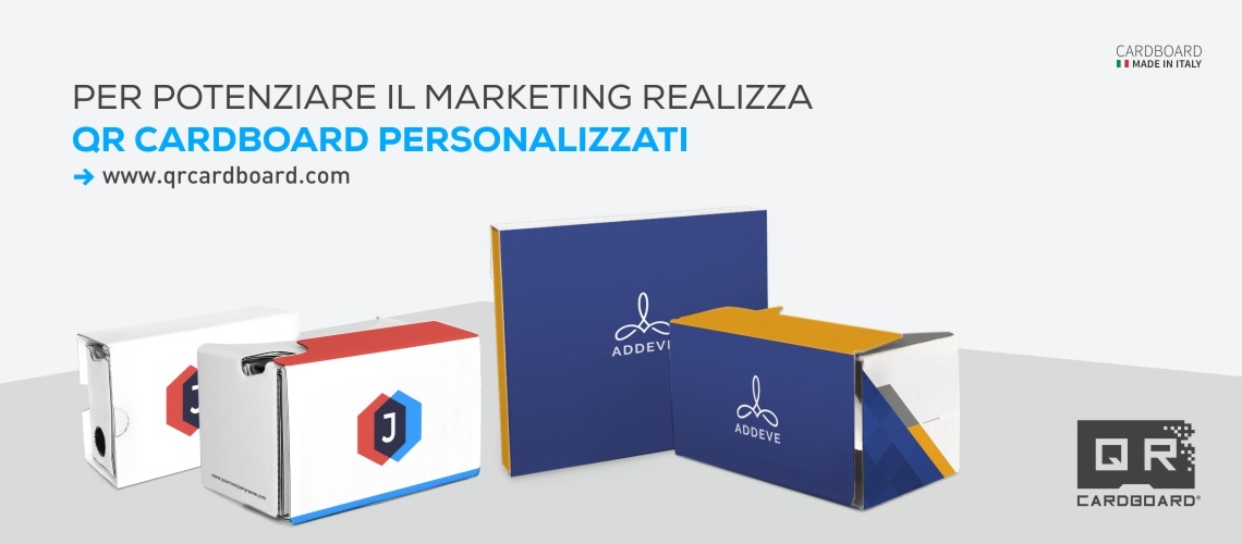 PER POTENZIARE IL MARKETING REALIZZA QR CARDBOARD PERSONALIZZATI