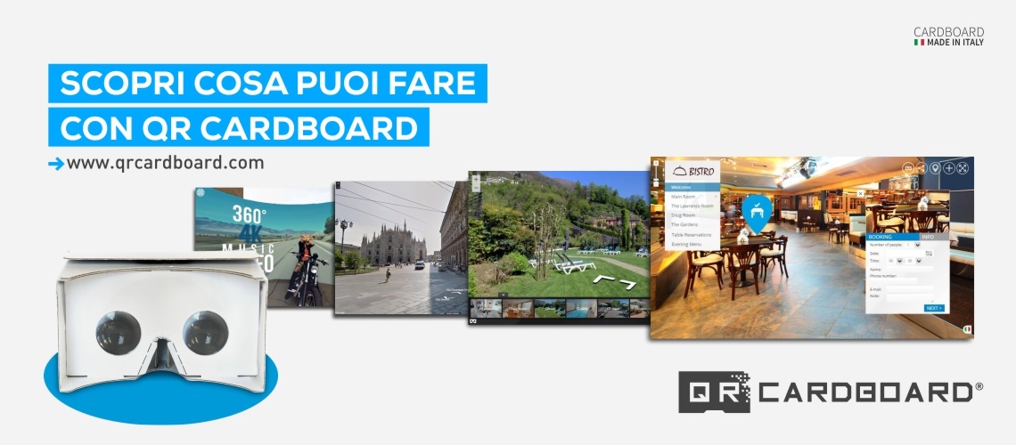SCOPRI COSA FARE CON QR CARDBOARD SU YOUTUBE, TOURMAKE, GOOGLE