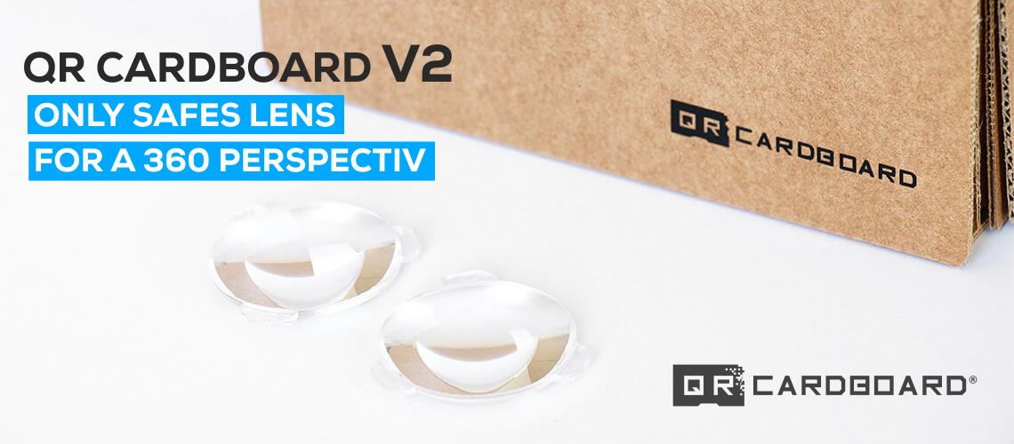 SOLO LENTI SICURE PER UNA PROSPETTIVA 360 PER QR CARDBOARD V2