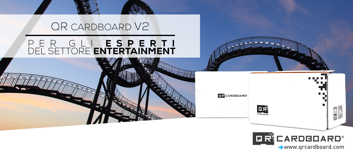 QR Cardboard V2, la giusta dose di adrenalina per fiere del settore entertainment e parchi divertimento