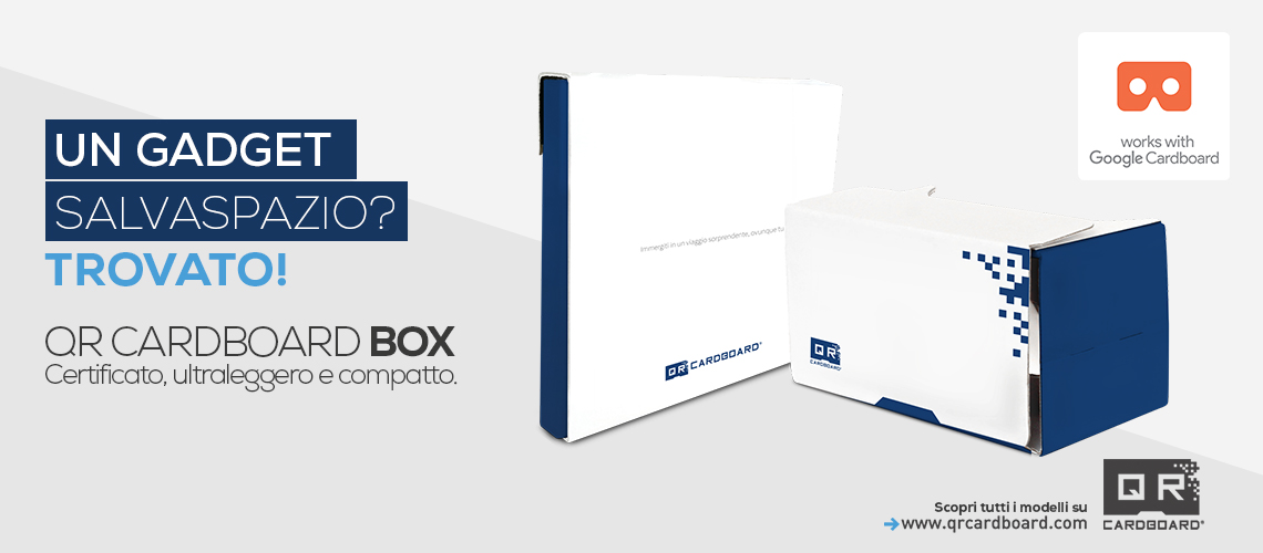 Un gadget salvaspazio? Scegli QR Cardboard Box!