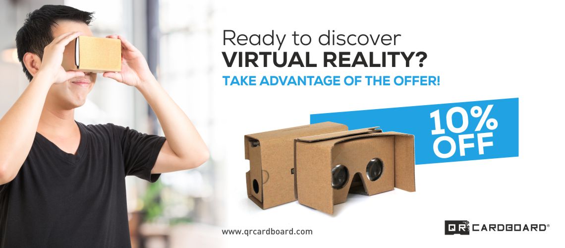 PROMOZIONE QR CARDBOARD: APPROFITTA DELLO SCONTO SUI NOSTRI VISORI