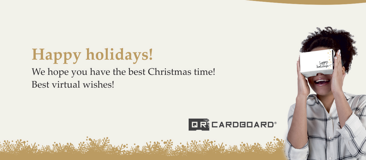 AUGURI VIRTUALI DA QR CARDBOARD