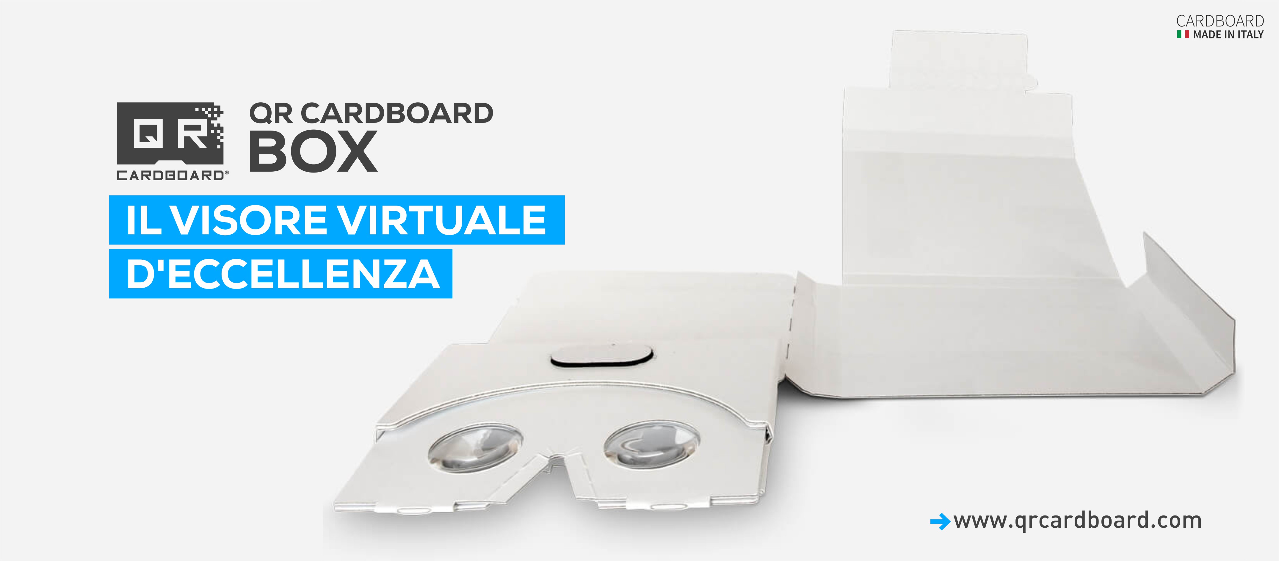 QR CARDBOARD BOX, IL VISORE VIRTUALE D’ECCELLENZA